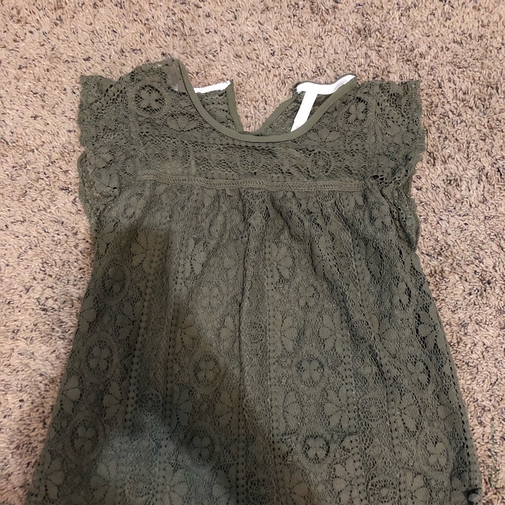 Girls flowered shirt